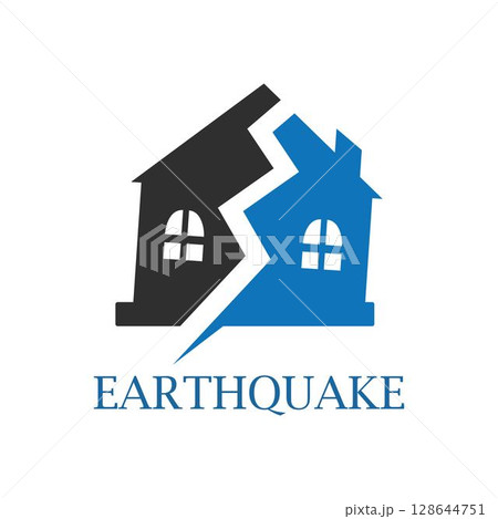 vector illustration of Earthquake logo icon design 128644751