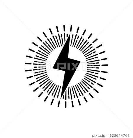 Power lightning logo vector 128644762