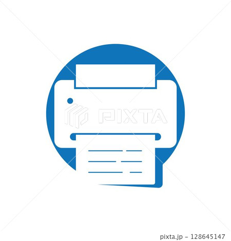 printer logo vector 128645147