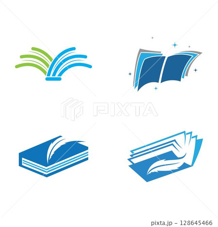 Book Logo Template vector Illustration design 128645466