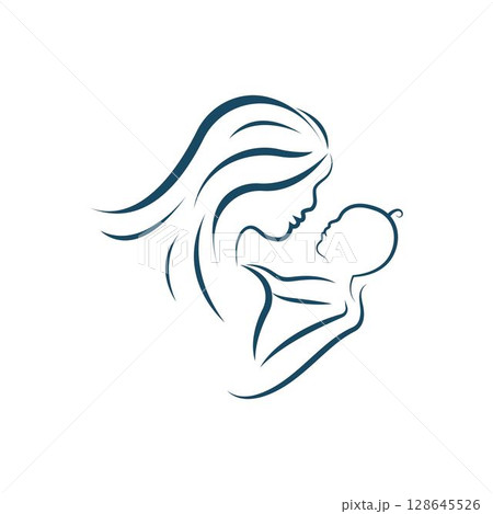 Happy Mothers Day logo vector illustration design.Happy Mother's Day to all mother lovers 128645526