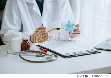 Coronavirus COVID-19 medical test vaccine research and development concept.in the lab. 128645929