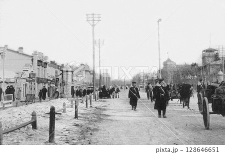 古写真 1918-1933年 ロシア ハバロフスク市のムラヴィヨフ・アムールスキー通り 古写真 1918-1933年 ロシア ハバロフスク市のムラヴィヨフ・アムールスキー通り 128646651