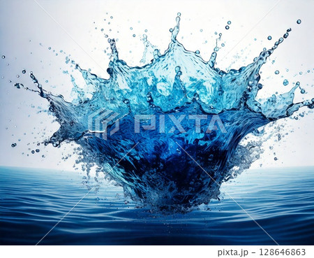 水 勢いのイラスト素材 [128646863] - PIXTA