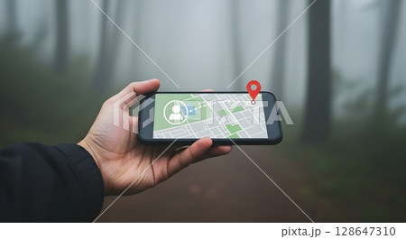 hand with smartphone 128647310