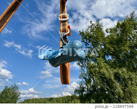 biodegradable bags for pet feces. High quality photo 128647566