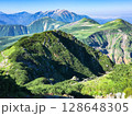 立山の稜線　日本百名山 立山連峰 富山県 128648305