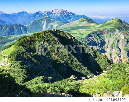 立山の稜線 日本百名山 立山連峰 富山県 立山の稜線 日本百名山 立山連峰 富山県 128648305