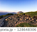 五色ヶ原 夕日と平ノ小屋 　富山県 立山連峰 128648306