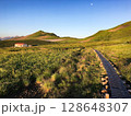 五色ヶ原 夕日と平ノ小屋 　富山県 立山連峰 128648307