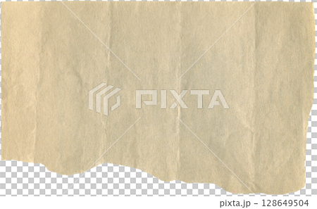 Crumpled ripped paper with torn edges. Realistic paper for DIY projects, scrapbooking and collage 128649504