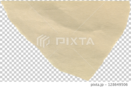 Torn paper scrap for used as background or backdrop. Realistic paper piece for scrapbooking, paper collage making 128649506