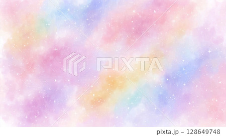パステル星空 イラスト 背景素材 夢かわいいアニメ風 パステル星空 イラスト 背景素材 夢かわいいアニメ風 128649748