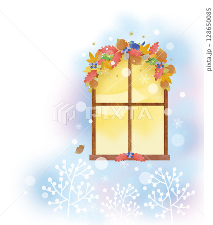 冬の窓 128650085
