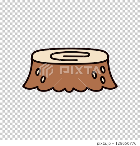 切り株のイラスト 128650776