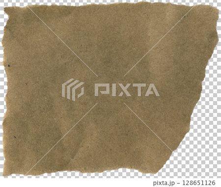 Ripped cardboard scrap. Background for vintage album decoration, collages, scrapbooking, DIY projects 128651126