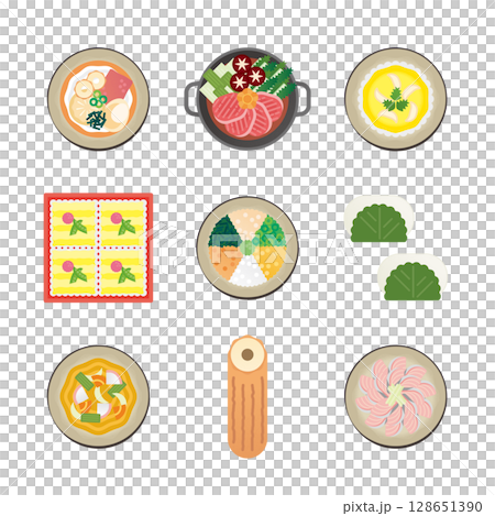 Shimane gourmet illustration set 2 Shimane gourmet illustration set 2 128651390