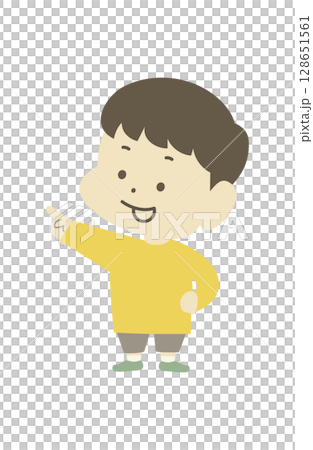 男孩指著 男孩指著 128651561