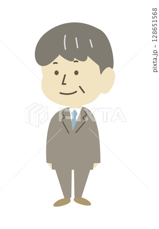スーツを着た年配の男性 128651568