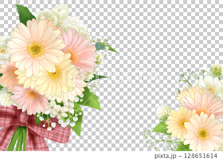 一束非洲菊的華麗材料 128651614