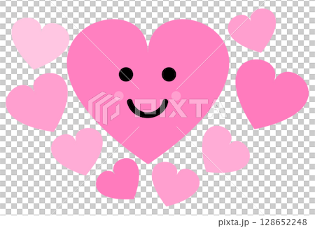 A heart-shaped illustration of love and romance with a lover A heart-shaped illustration of love and romance with a lover 128652248