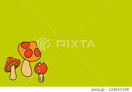 イラスト素材・秋の味覚キノコ 128653109