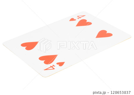 card gambling on white game luck four hearts 128653837