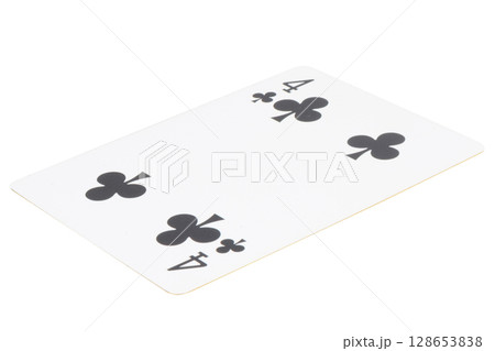card gambling on white game luck four clubs 128653838