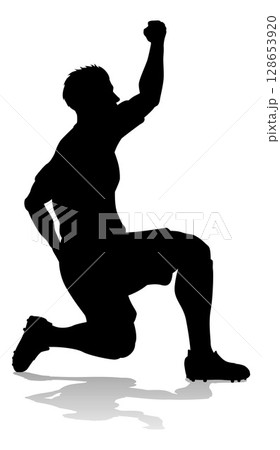 Soccer Football Player Male Silhouette Man 128653920