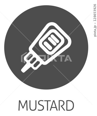Ketchup Or Mustard Sauce Bottle Food Allergy Icon 128653926