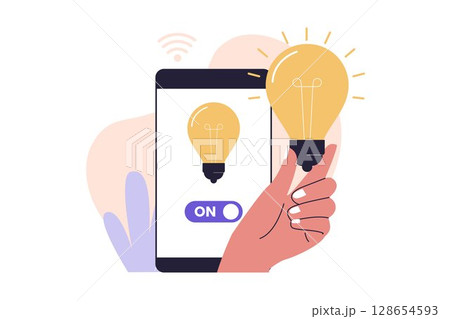 Smart Light Control Using Mobile App 128654593