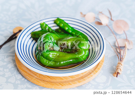 夏野菜の焼き浸し　 128654644