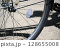 自転車パーツ接写　高解像度のメカニカルディテール 128655008
