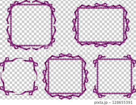 Ribbon, Beads F, m13 Purple 128655391