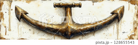 vintage hand painted in metal 128655543