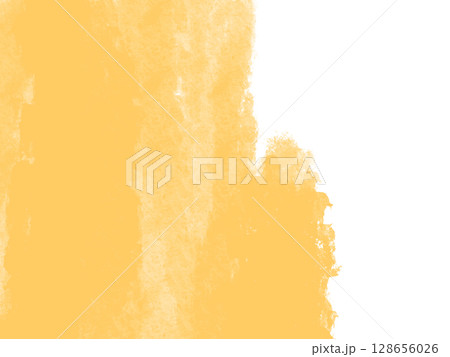 水彩でラフに塗ったようなオレンジ色の和風水彩・水墨風背景テクスチャ 水彩でラフに塗ったようなオレンジ色の和風水彩・水墨風背景テクスチャ 128656026