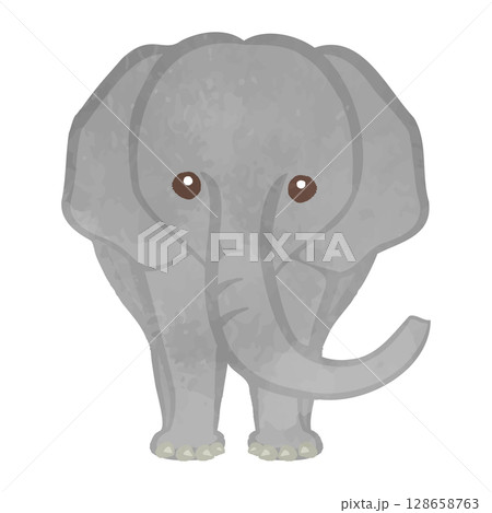 かわいい象のイラスト 128658763
