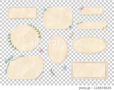 一組彩色水彩風格的氣泡（用於手繪留言卡和禮品標籤） 128659028