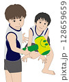 夏休み一緒に遊ぶ兄弟 128659659