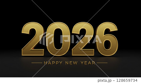 new year on black background 128659734
