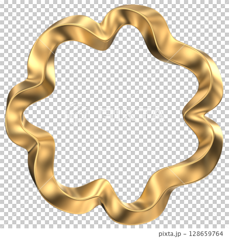 golden ribbon bow isolated on white golden ribbon bow isolated on white 128659764