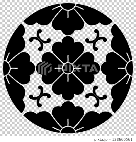 家紋です。浮線綾花角と言います。 128660561