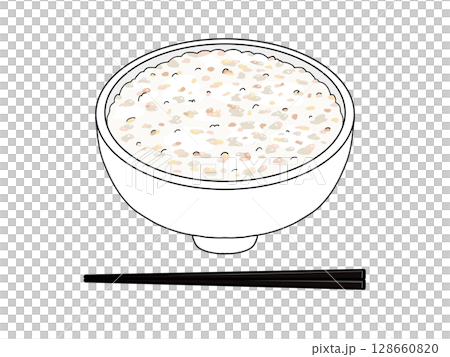 玄米ご飯のイラスト 128660820