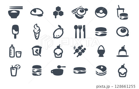 Food Icon Set Food Icon Set 128661255