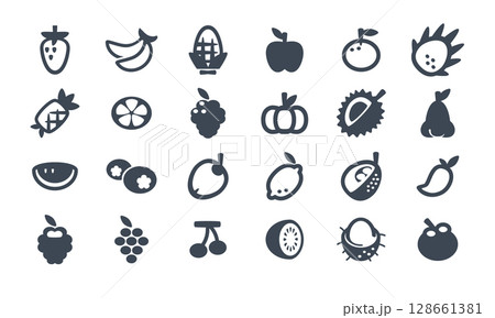 Fruit Icon Set Fruit Icon Set 128661381