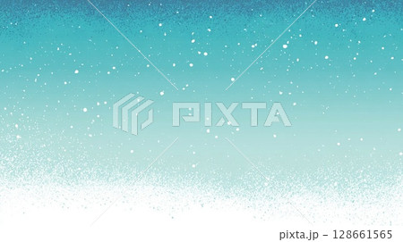 幻想的で可愛い雪の降る背景 128661565
