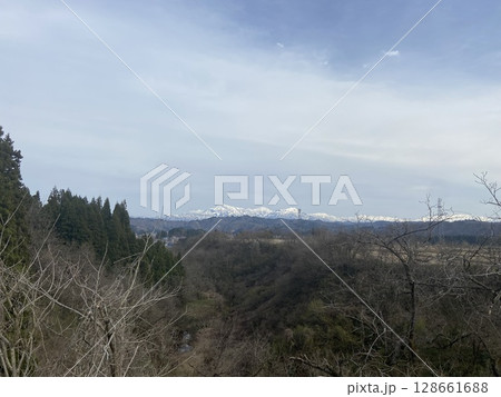 新潟県長岡市 山からの風景 新潟県長岡市 山からの風景 128661688