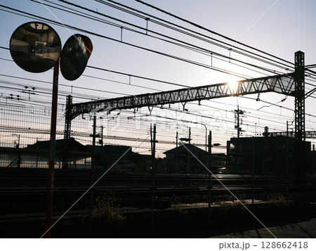 都会の夕暮れ 都会の夕暮れ 128662418