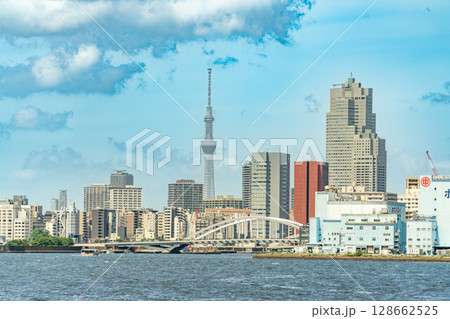 湾岸都市の風景　 128662525