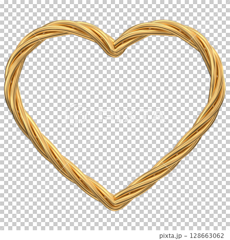 heart made of rope 128663062